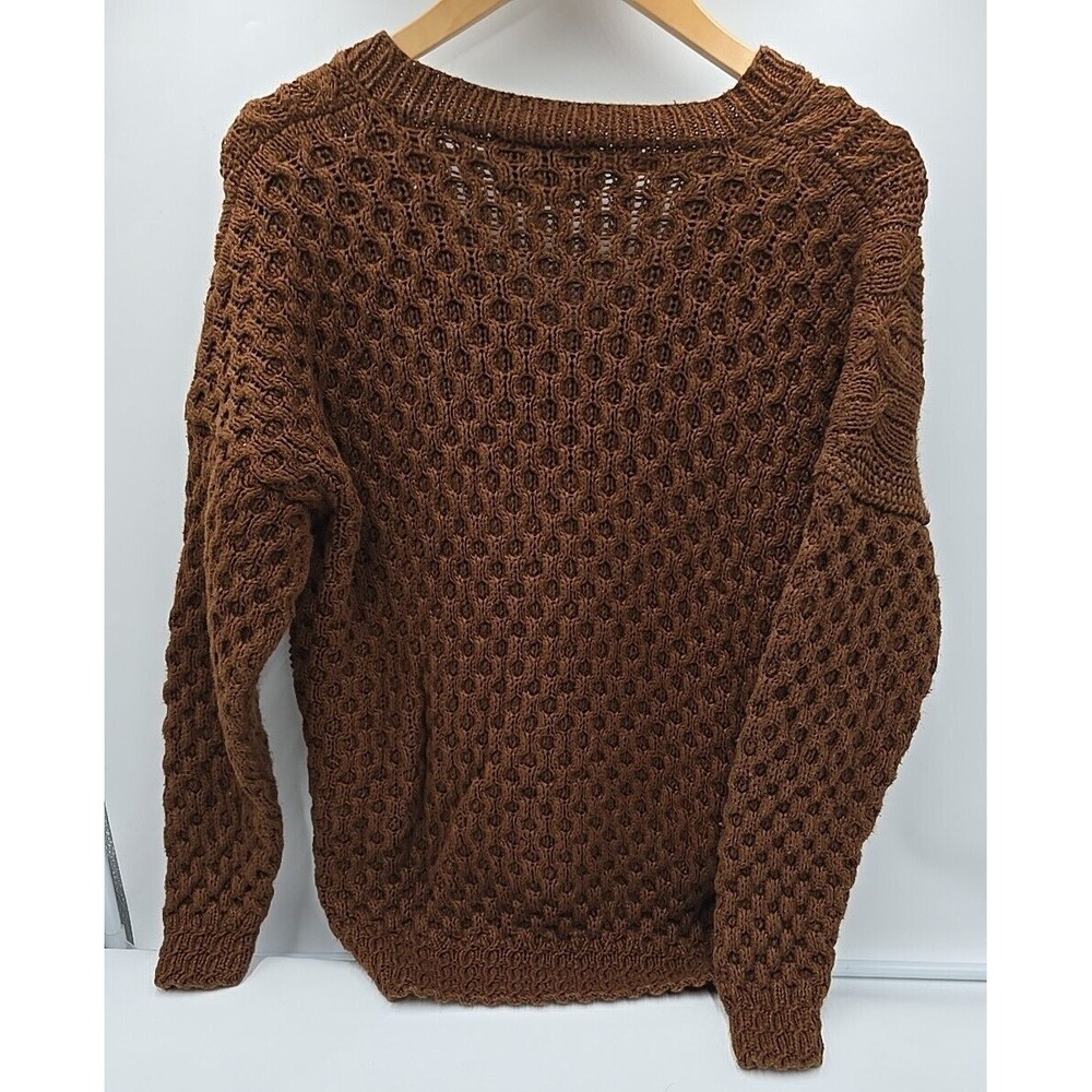 Cie Internationale Express Hand‎ Knitted Chunky XS Colonial Fall Sweater Cottage - Picture 8 of 16